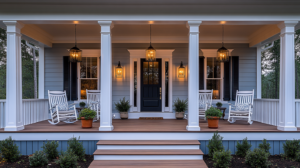 weranda w stylu amerykańskim